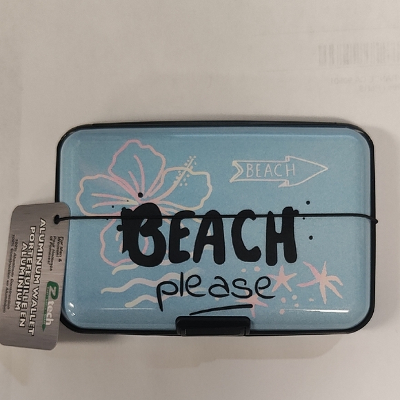 Ztech Handbags - Beach Please Blue Wallet